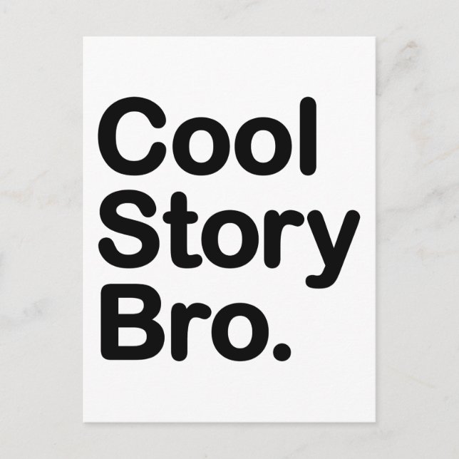 Cool Story Bro Postcard (Front)