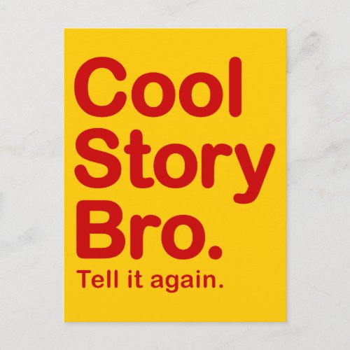Cool Story Bro Postcard