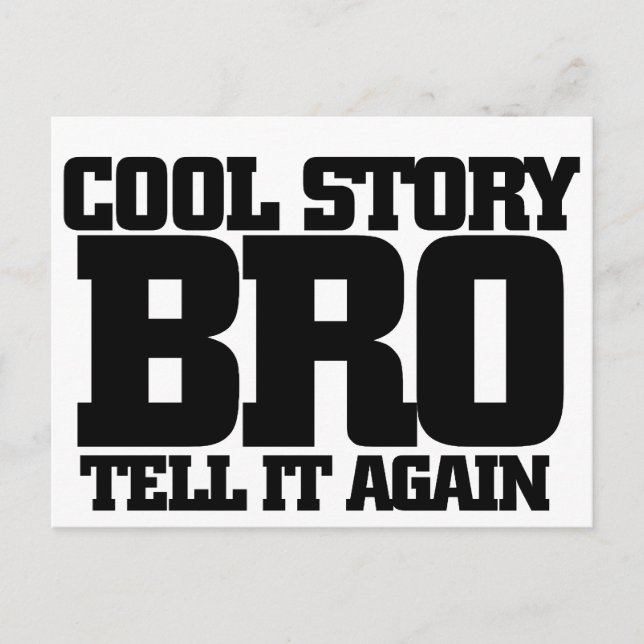 Cool story bro postcard (Front)