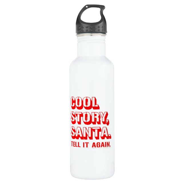 COOL STORY SANTA -.png Water Bottle (Front)