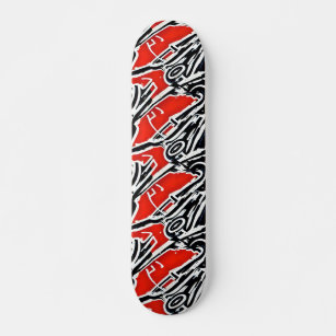 LV Super Red Skate Deck 87x22 cm - Josh Mahaby Pop Art