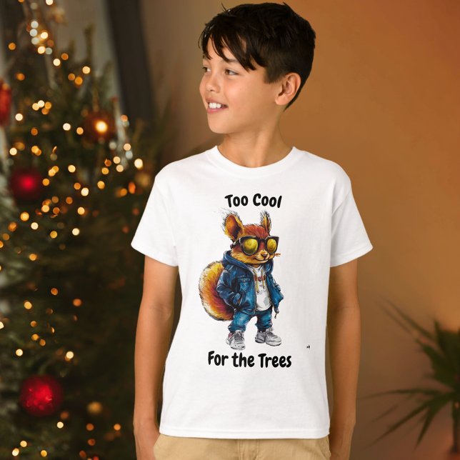 Cool Streetwear Squirrel – Editable Text Urban T-Shirt (Creator Uploaded)