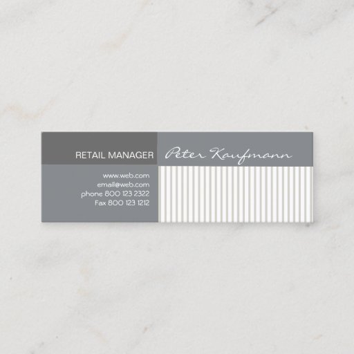 Customizable Cool Elegant Pinstripes Business Card Templates
