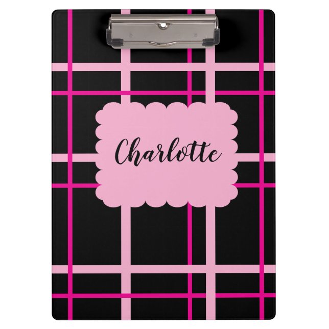 Cool Striped Pattern Clipboard (Front)