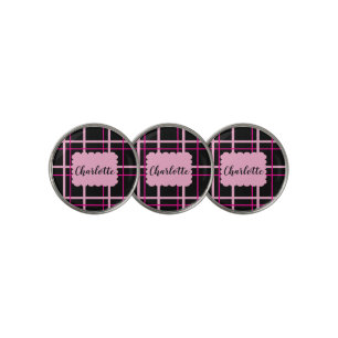 Cool Striped Pattern Golf Ball Marker