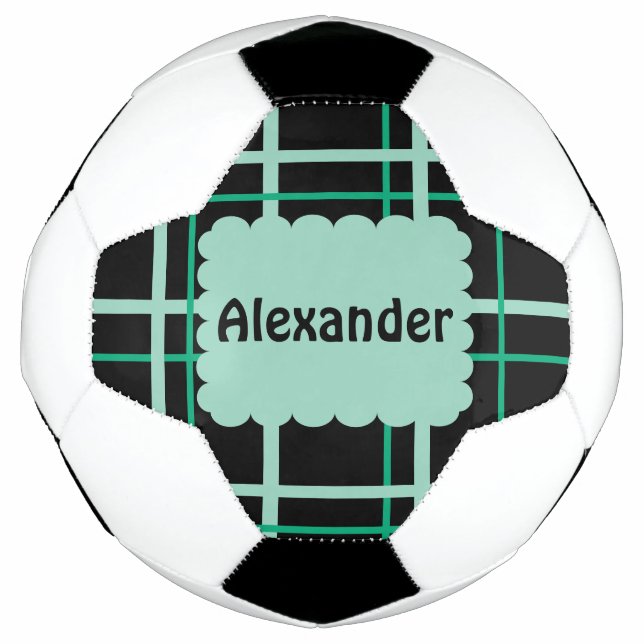 Cool Striped Pattern Soccer Ball (Front)