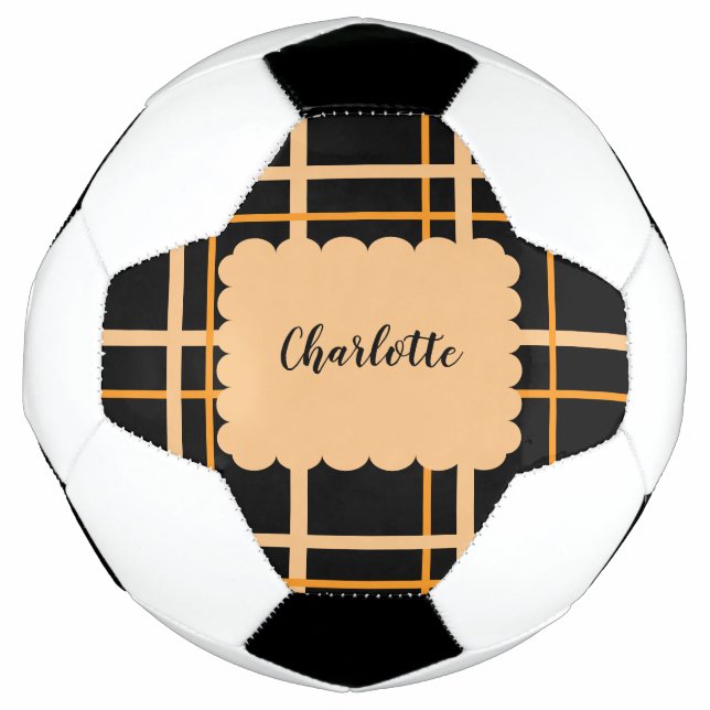 Cool Striped Pattern Soccer Ball (Front)