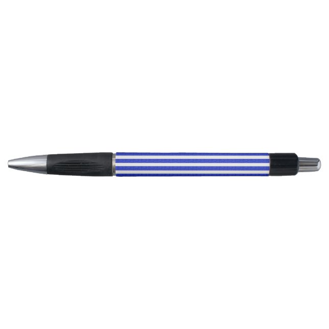 Cool Stripes Blue Geometric  Pen (Front)