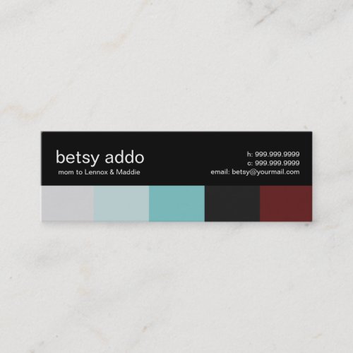 Cool Stripes Mommy Calling Cards Business Card Templates