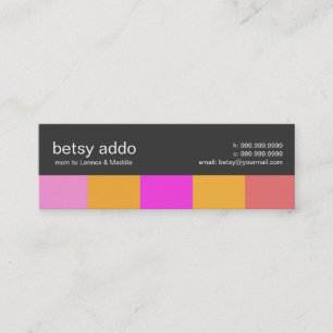 Cool Stripes Mommy Calling Cards