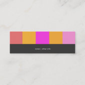 Cool Stripes Mommy Calling Cards (Back)