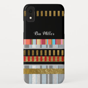 cool stripes pattern  iPhone XR case