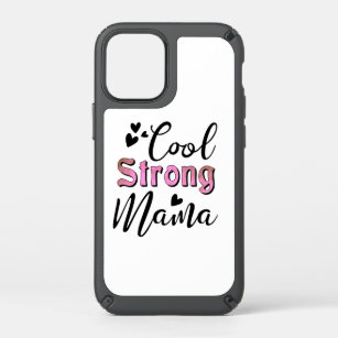 Cool strong mama quote in cute typography Case-Mat Speck iPhone 12 Mini Case
