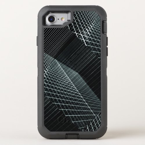 Cool Structure 3D Penetrating Light Background Hip OtterBox Defender iPhone SE87 Case