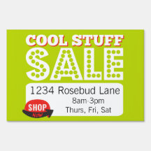 Cool Stuff Sale Sign