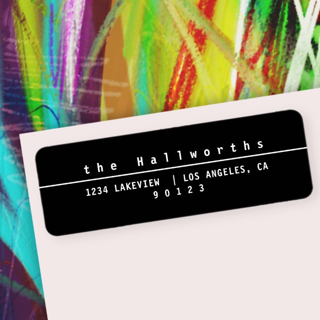 Cool Stylish Black & White Label (Creator Uploaded)