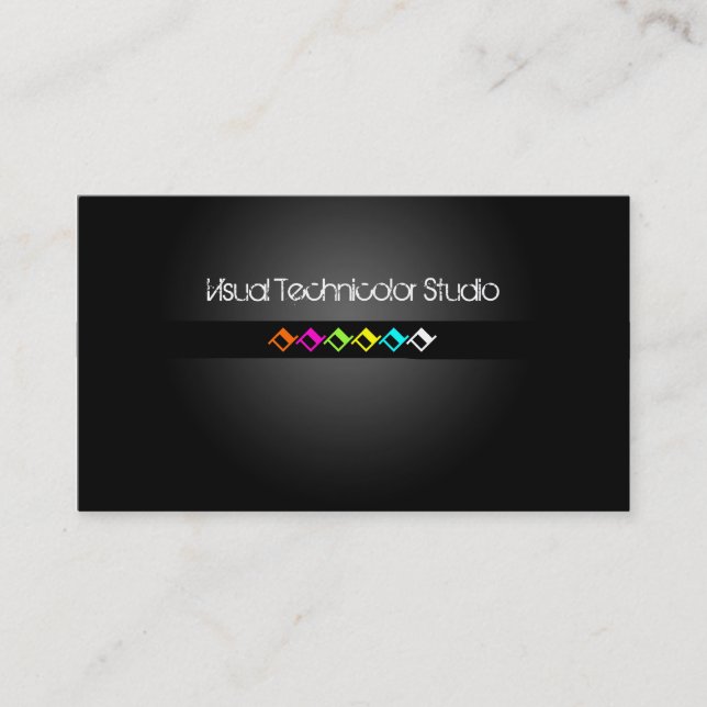 Cool / Stylish fluorescent diamond shapes Business Card (Front)