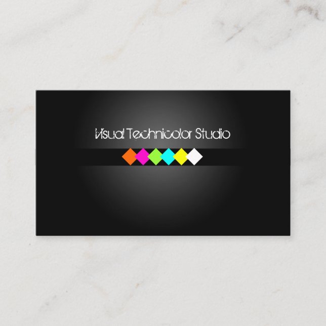 Cool / Stylish fluorescent diamonds Business Card (Front)