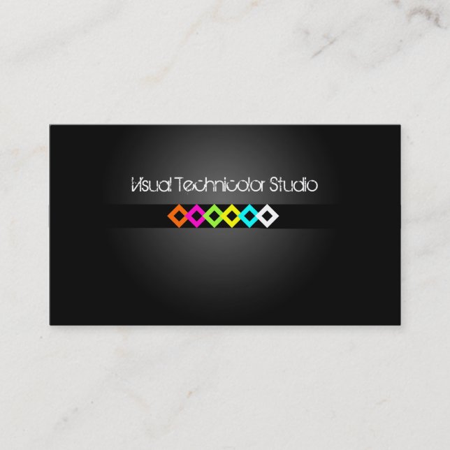 Cool / Stylish fluorescent diamonds Business Card (Front)