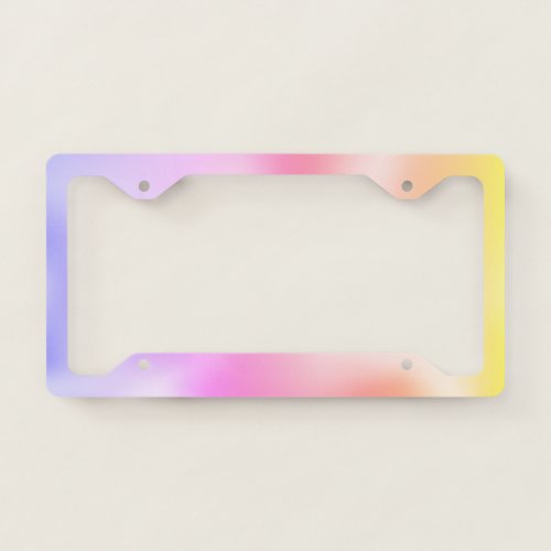 Cool Stylish Modern Holographic License Plate Frame