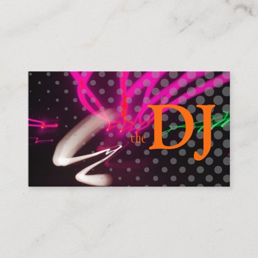 Customizable Cool / Stylish neon lights/fluorescent colors Business Card