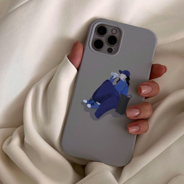 Cool Stylish Tomboy Girl Illustration Case-Mate iPhone Case (Phone Case)