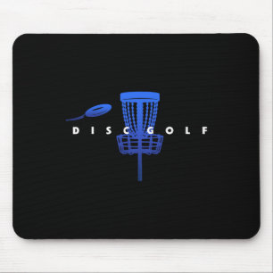 Cool Stylized Disc Golf With Sket And Disc - Disk Mouse Pad