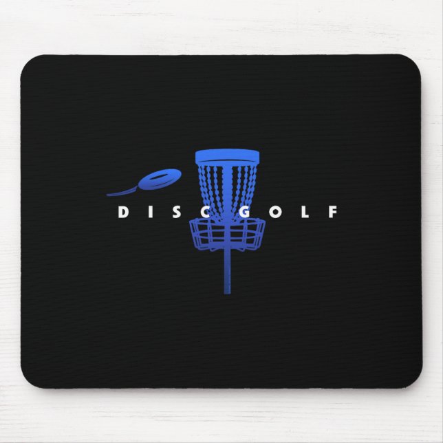 Cool Stylized Disc Golf With Sket And Disc - Disk  Mouse Pad (Front)