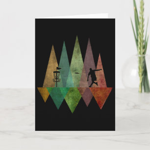 Cool Stylized Geometric Disc Golf Card