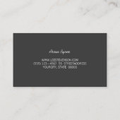 Cool Subway Tile Pattern White Business Card (Back)