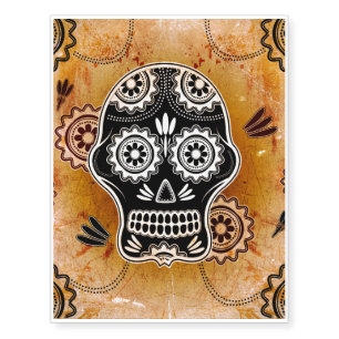 Cool sugar skull temporary tattoos
