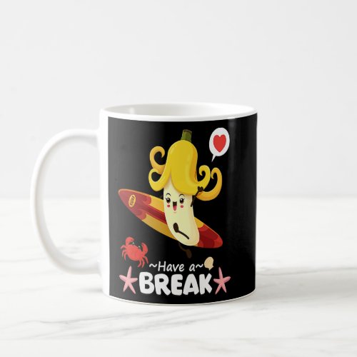 Cool Summer Banana Illustration Outfit Graphic Sty Coffee Mug