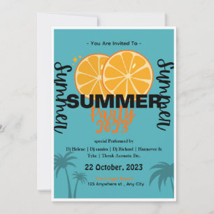Cool Summer Celebration Invitation