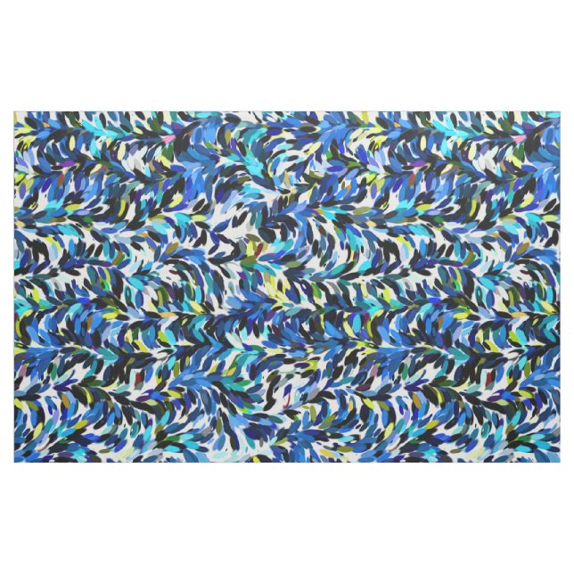 Cool Summer Colors Paint Splatter Pattern Fabric (Fat Quarter)