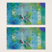 cool summer colours Aztec soft blue pattern (Front & Back)