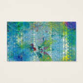 cool summer colours Aztec soft blue pattern (Back)