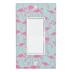Cool Summer Flamingo Pattern Light Switch Cover
