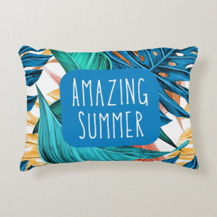 Cool summer holiday pillow