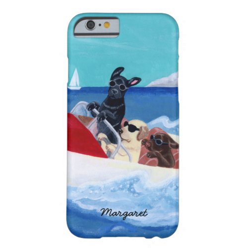 Cool Summer Labradors Painting Barely There iPhone 6 Case