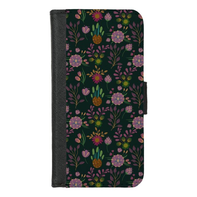 Cool Summer Pattern iPhone Wallet Case (Front)