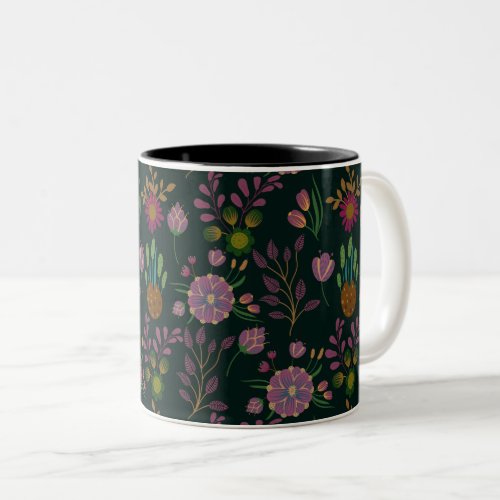 Cool Summer Pattern Two_Tone Coffee Mug