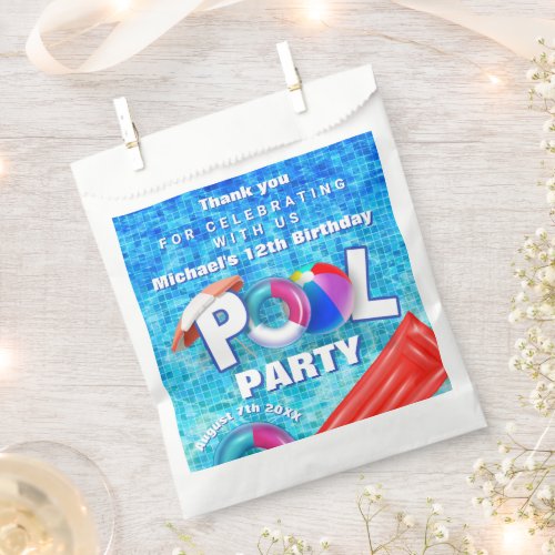 Cool Summer Pool Party Swimming Water Fun Favor Bag