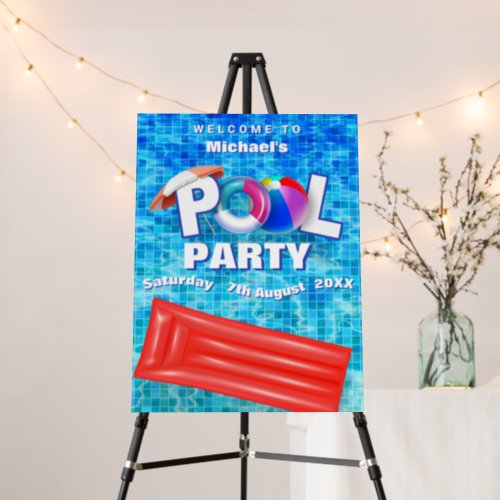 Cool Summer Pool Party Swimming Water Fun Welcome Foam Board