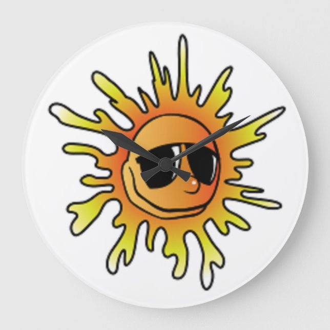 COOL SUMMER SUN LARGE CLOCK (Front)
