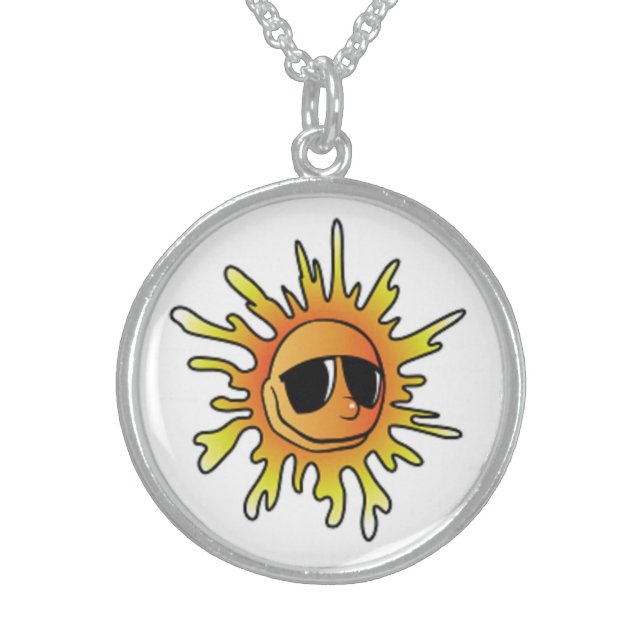 COOL SUMMER SUN STERLING SILVER NECKLACE (Front)
