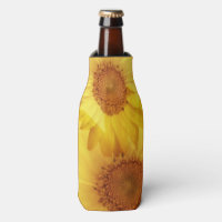 Cool Summer Sunflower Bottle Wrap Bottle Cooler
