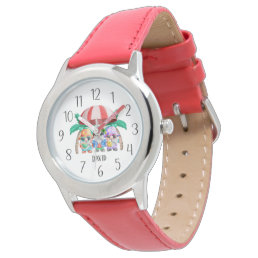 cool Summer unisex gnome add name kids  Watch