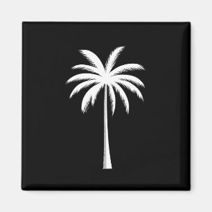Cool Summer Vacation Sunset Beach Palm Tree Magnet