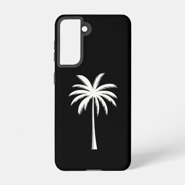 Cool Summer Vacation Sunset Beach Palm Tree Samsung Galaxy Case (Back)