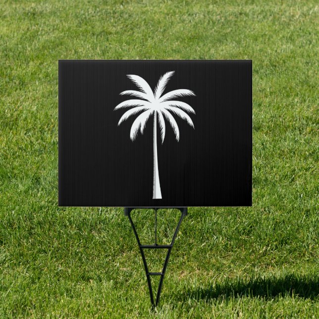 Cool Summer Vacation Sunset Beach Palm Tree Sign (Insitu)